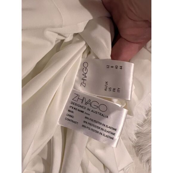 Zhivago Its No Game Dress in White US8 - Picture 10 of 10